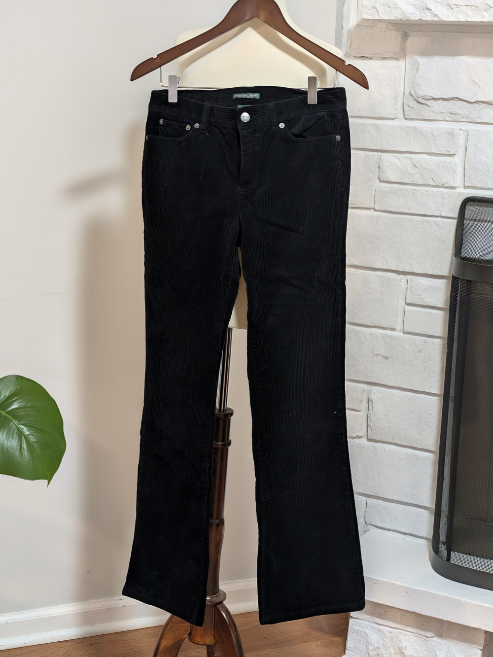 Lauren Ralph Lauren Co Corduroy Jeans Black Flare Jeans Excellent Condition